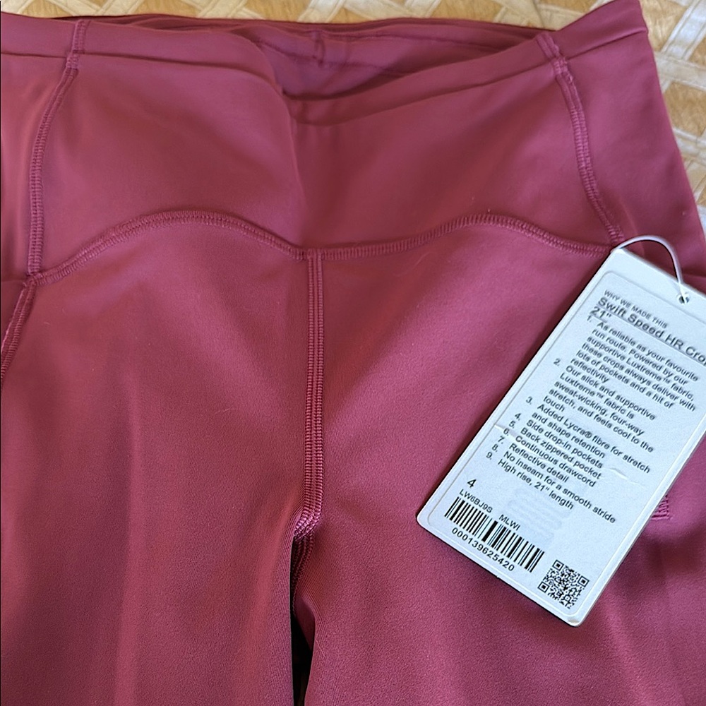 Lululemon Swift Speed HR Crop 21”
Brand New With Tags
Size 4